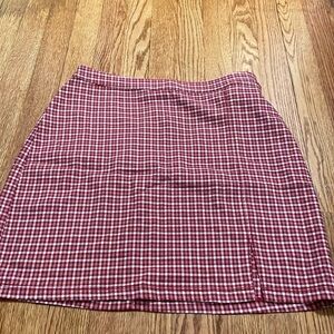 plaid hollister skirt